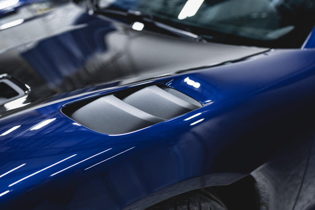 blue 2023 Porsche 718 GT4 RS full ultimate plus 10mil ppf and fusion plus ceramic coating